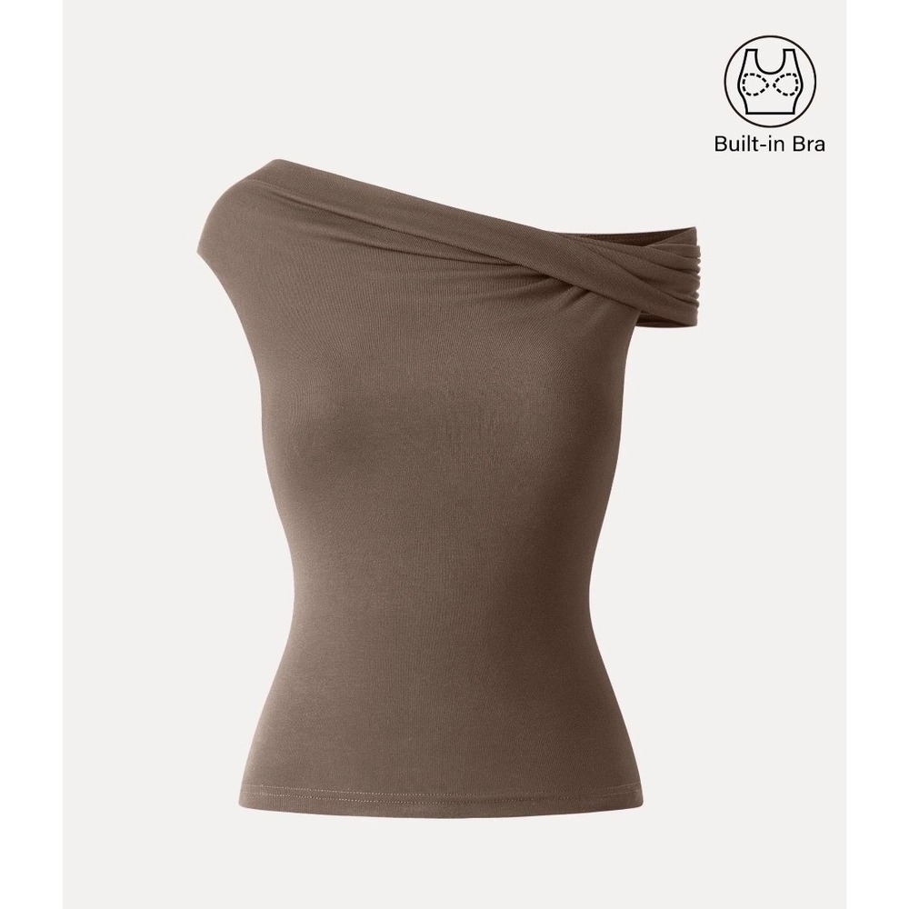 OGL Move Multi-wear Versatile Styling Necklines Bra Top Brown Medium NWT